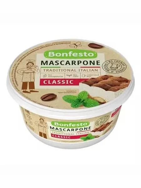 Сыр мягкий Bonfesto Mascarpone 78% БЗМЖ 250 г