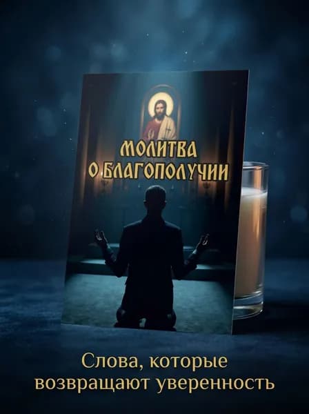 Образ с молитвой о благополучии