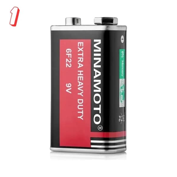 Батарейка 6F22 9V, 1 shrink 500, (набор из 1 шт)