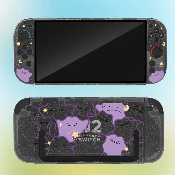 Защитный чехол для Nintendo Switch 2 / NS2, дизайн Метамон, приятный на ощупь твердый чехол