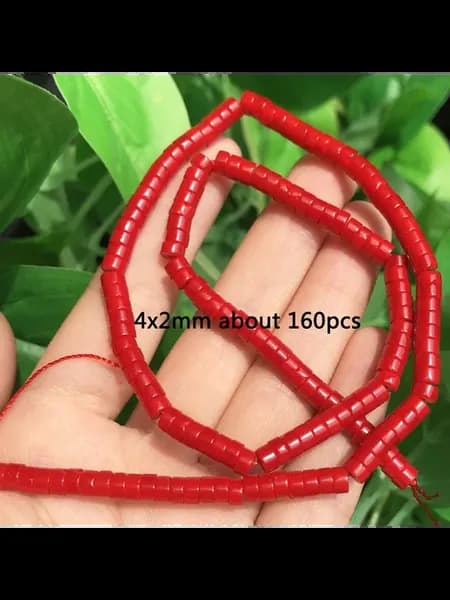 Бусины из красного коралла Type 22