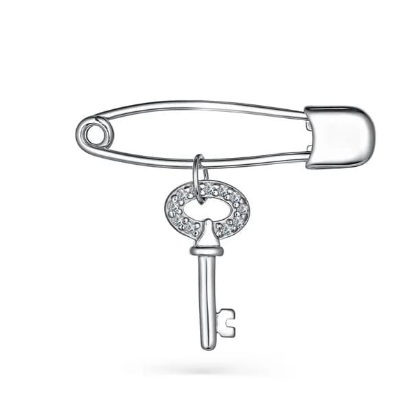 Брошь из серебра 04-2973/00КЦ-00