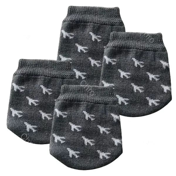Серые хлопковые чехлы для колес тележек и ножек стульев, защита пола, набор 4 шт