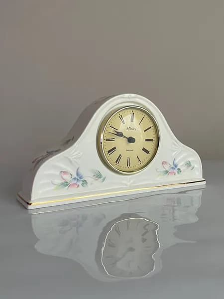 Aynsley часы Little Sweetheart, каминные, фарфоровые, винтажные, коллекционные