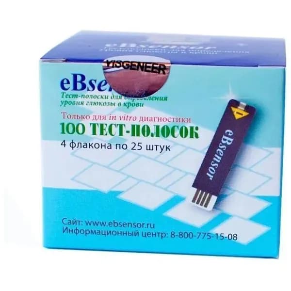 Тест-полоски Ебсенсор (eBsensor) №100