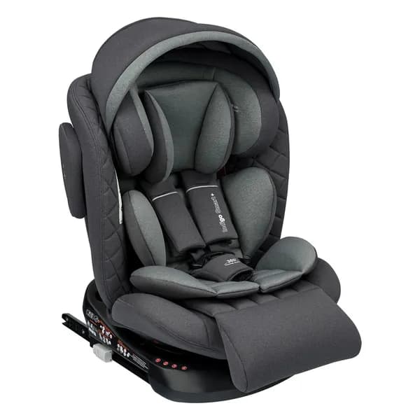 Автокресло Indigo LBB HB636, isofix 0-36 кг, 0-12 лет, группа 0+/1/2/3 (0-36кг ), с защитой SPS, с мягкой подножкой и крышей. Цвет: Серый.