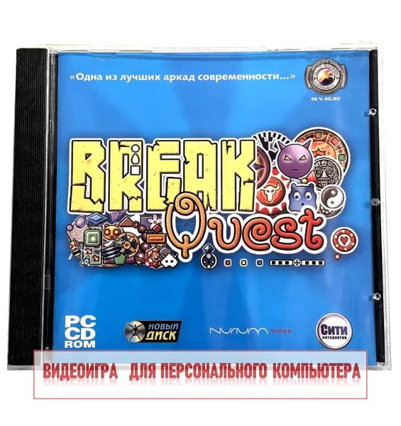 Видеоигра. Break Quest (2007, Jewel, PC-CD, для Windows PC, русская версия) арканоид / 6+
