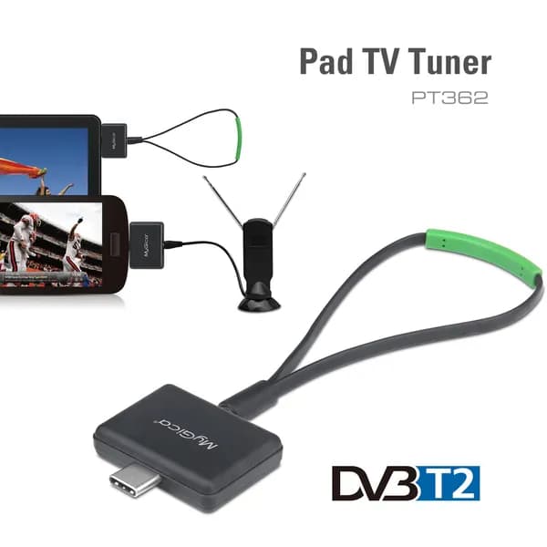 MyGica ТВ-тюнер PT362C DVB-T2 USB type-c для цифрового телевидения , черный