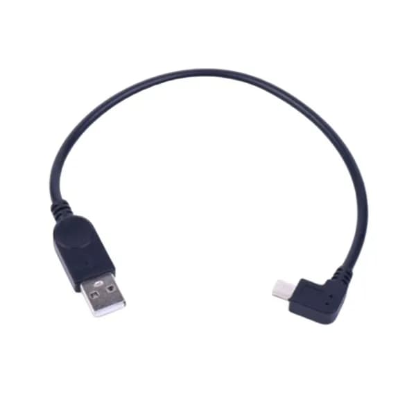 (1 шт.) Кабель USB на Mini USB, правый угловой разъем
