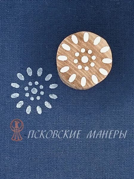 Штамп этно для набойки по ткани, для глины, кожи, бумаги