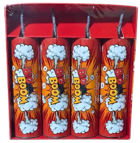 14g / 1 пачка 4 шт / Мощные петарды BIG BOOM