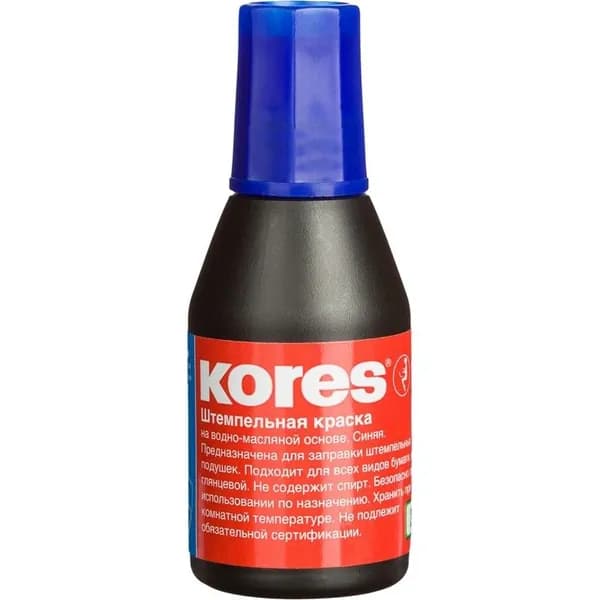Краска штемпельная KORES синяя