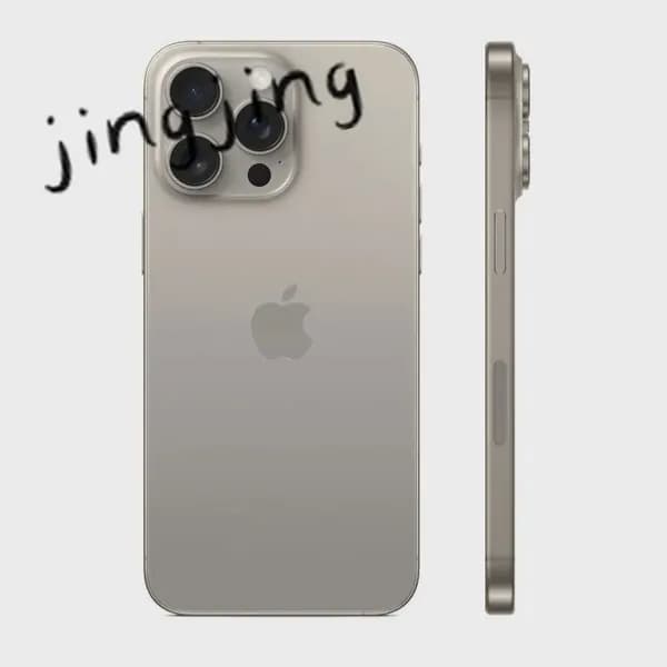 Муляж iPhone 15 Pro Natural Titanium / Макет-копия смартфона Айфон 15 Про натуральный титан / Образец для витрины iPhone 15 Pro натуральный титан