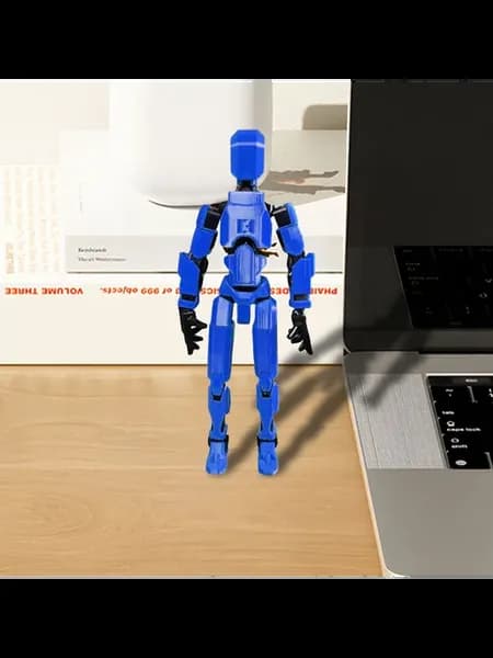 Фигурка Dummy 13 с шарнирными суставами 3D Print, черный-син