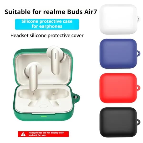 Подходит для силиконового защитного чехла для наушников realme Buds Air 7