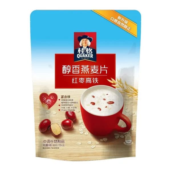 Овсяные хлопья быстрого приготовления с финиками и высоким содержанием железа, питательные цельнозерновые хлопья для завтрака и позднего ужина