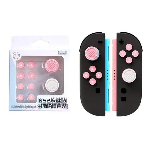 Силиконовые колпачки для джойстика и кнопок для Nintendo Switch, - p чернила