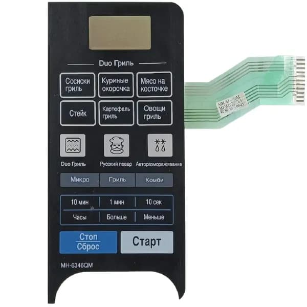 LG MFM30387301 Сенсорная панель управления, мембрана микроволновой печи MH6346QM черный