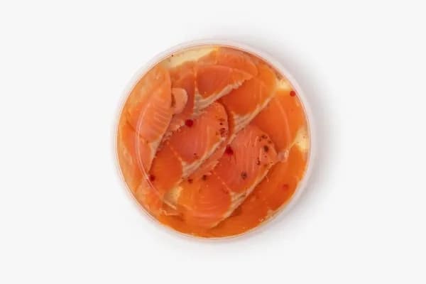 Форель филе-ломтики в масле с розовым перцем, 180 г