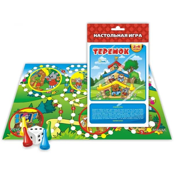 Настольная игра для детей , игра - ходилка Теремок 27*41 см