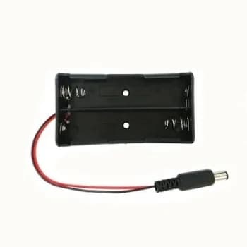 Батарейный отсек 2х18650 co штекером DC 5,5x2,1
