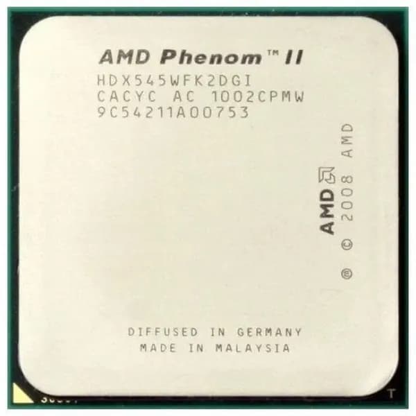 Процессор Socket AM2+ AM3 AM3+ AMD Phenom II X2 545 ( 2 ядра 3000 МГц 3 ГГц кэш 1 + 6 Мб 80Вт 80W )