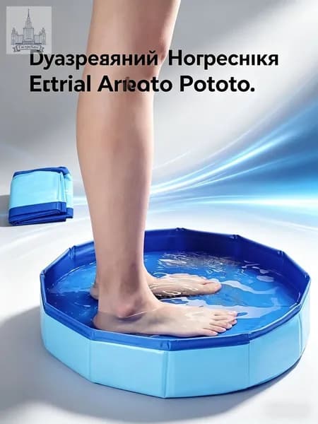 Портативная складная ванночка для ног у бассейна, защита воды от песка и грязи