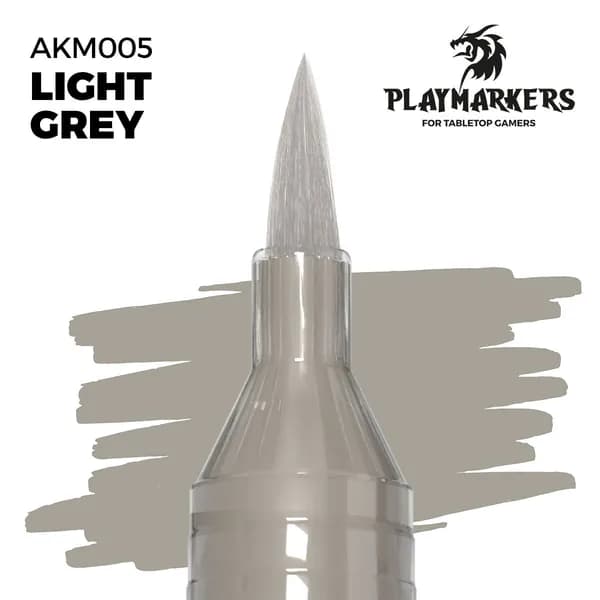 Маркер-кисть AK Playmarker - Light Grey AKM005