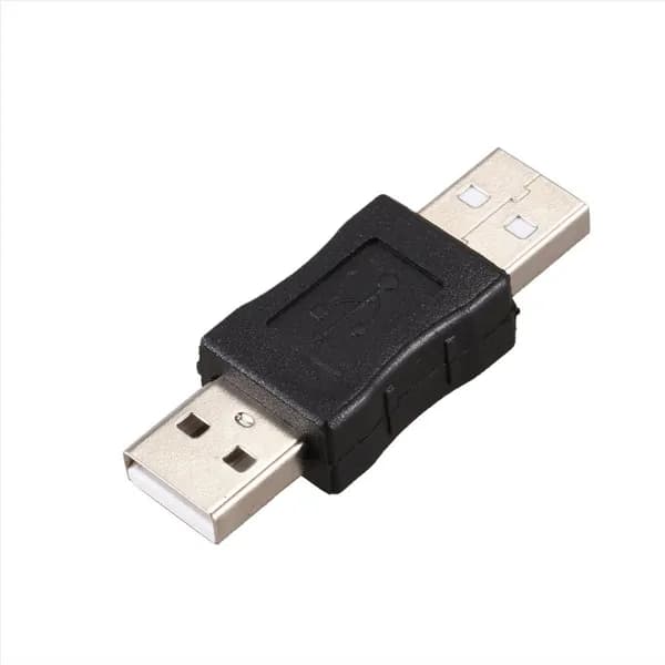 Адаптер разъема USB A папа-папа , черный