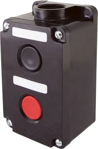 Кнопка управления TDM Electric / ТДМ Электрик ПКЕ 222-2 У2, IP54 10А 660В, под отверстие диаметром 60мм, SQ0742-0011 / кнопочный пост