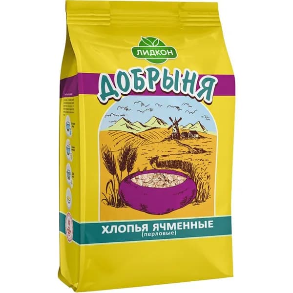 Лидкон Хлопья ячменные, Добрыня, 500 г