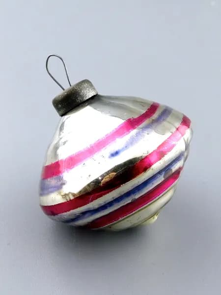 Елочная игрушка ЮЛА 4,5 см стекло СССР 1970-е гг