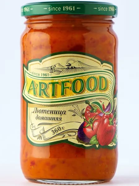 Лютеница домашняя (балканская овощная закуска) ArtFood, 360 г