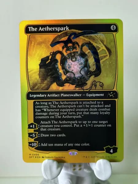 Портативные карты MTG Настройка и прокси высококачественной фольги Парк Aetherspark