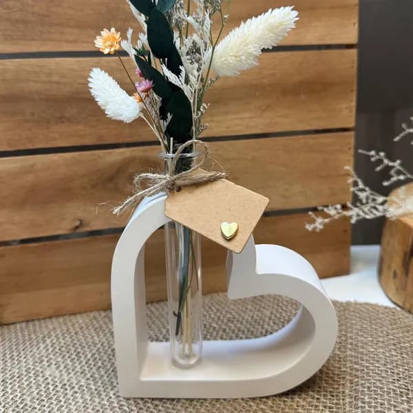 Формы из силикона в форме сердца для DIY, 2 пробирки из акрила