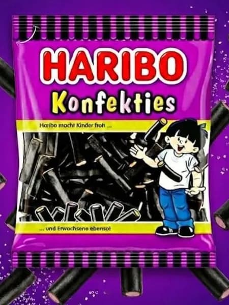 Жевательный мармелад Haribo Konfekties лакрица 160 грамм