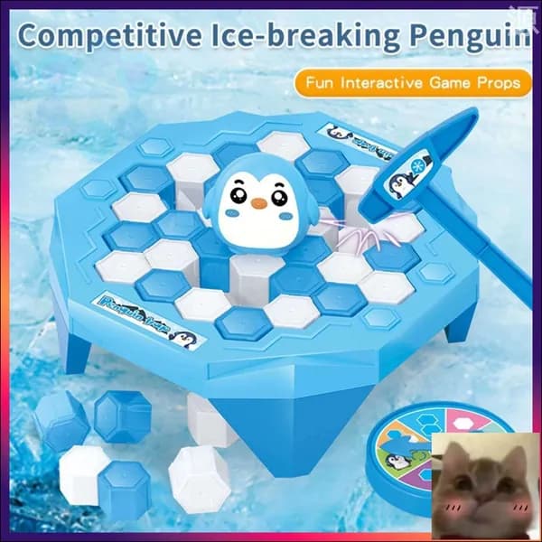 Чья льдина крепче? / Настольная игра Лас Играс KIDS / Спаси пингвина! Для всей семьи-скидка