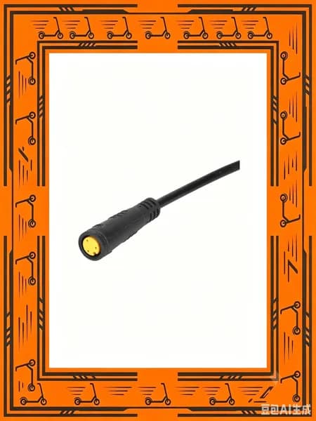 для Kukirin G2 Pro, адаптер фары, 3-х контактный, легкая установка, черного цвета, ABS