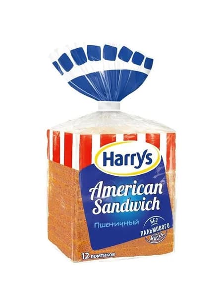Хлеб сандвичный Harry's American Sandwich пшеничный, 470 г