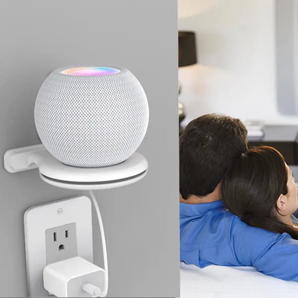 Кронштейн для Apple HomePod Mini, настенный, с системой управления кабелями, белый