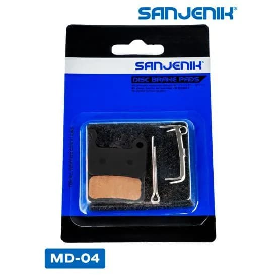 Колодки тормозные Sanjenik MD-04 для велосипедов и электросамокатов Ultron T10/T103, Halten RS-02, Dualtron 3, Kugoo ES3