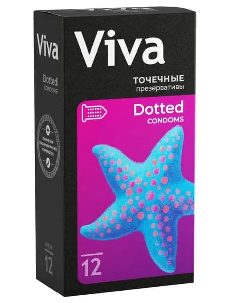 Презервативы VIVA (ВИВА) Точечные12 штук