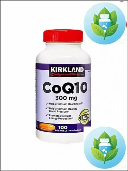Эксклюзивные софтгелы Kirkland CoQ10 300 мг, 100 штук для поддержания сердечного здоровья