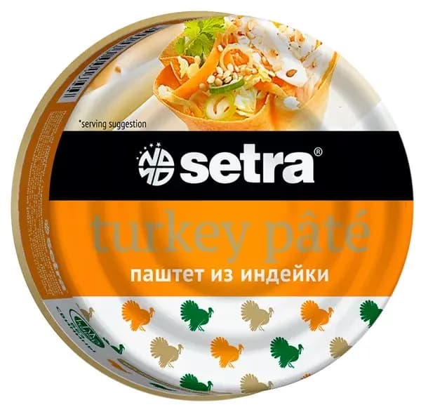 Паштет Сетра из индейки Яхор ж/б, 100 г