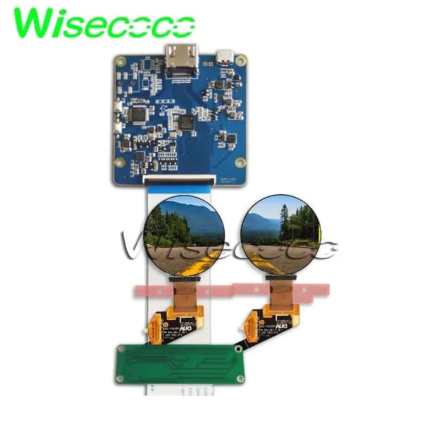 Wisecoco Пиксельный экран Круглый Oled дисплей 1,39 дюйма 400x400 круглый экран H139BLN01.0 Mipi плата для носимых часов Diy проект, черный матовый