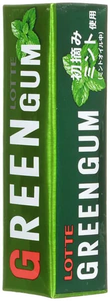 Lotte Green Gum японская жевательная резинка Свежая Мята 26 г