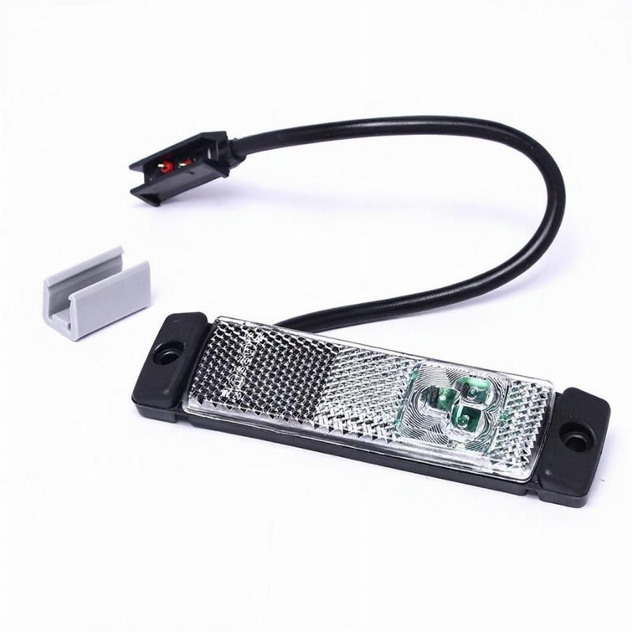 Фонарь габаритный LED белый 130*32*20 (TangDe)