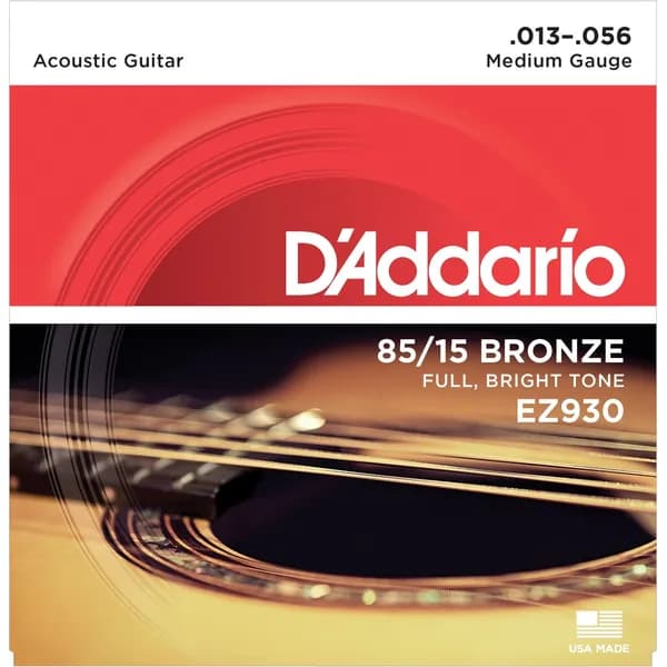 Струны для акустической гитары D'addario EZ930, 13-56
