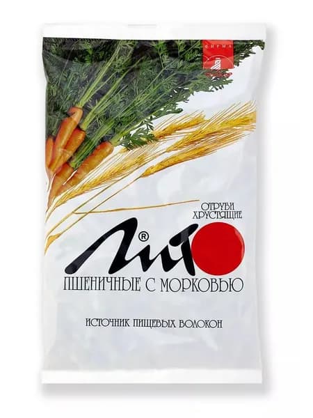 Отруби Лито хрустящие морковь, кальций, 200г