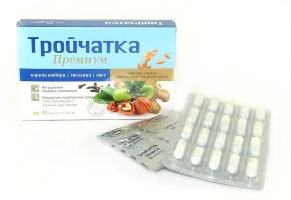 Тройчатка премиум, кап. 400мг, №40